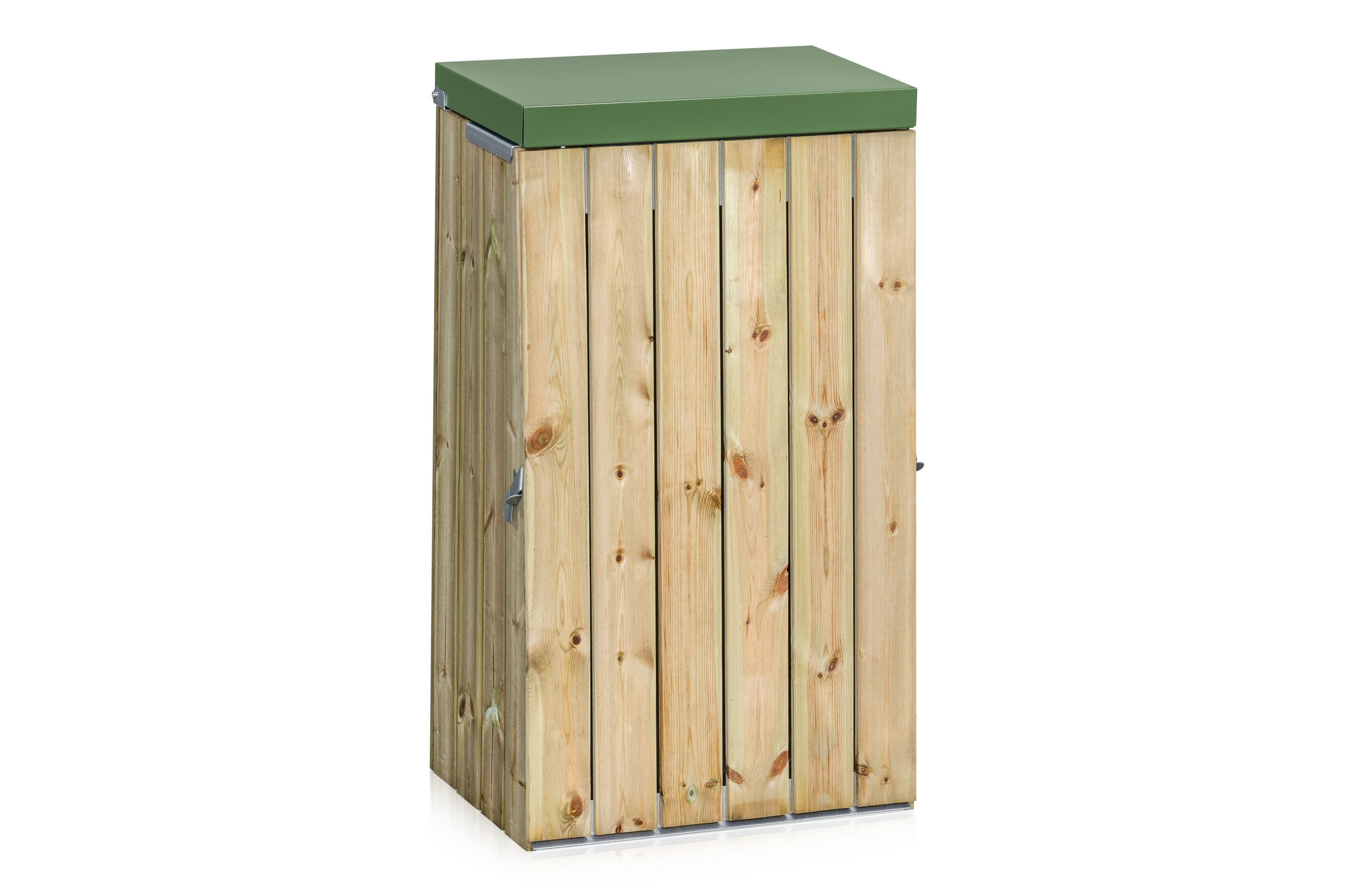 Säckhållare 125 l Träpanel med Lock