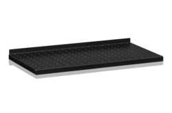 Plåthyllplan Perforerat 600x300 mm Svart