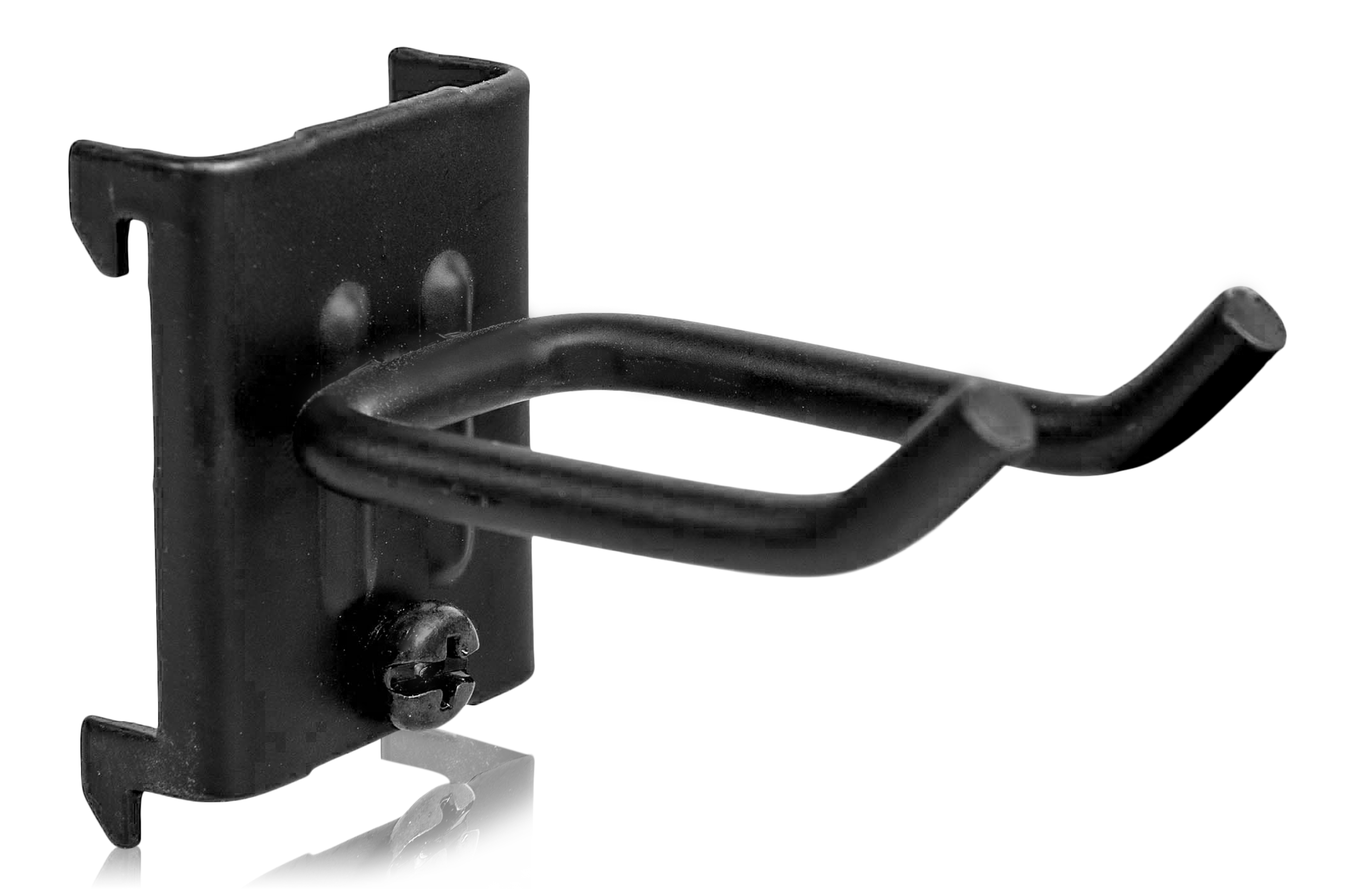 Dubbelkrok 55x25x5 mm 5-Pack Svart