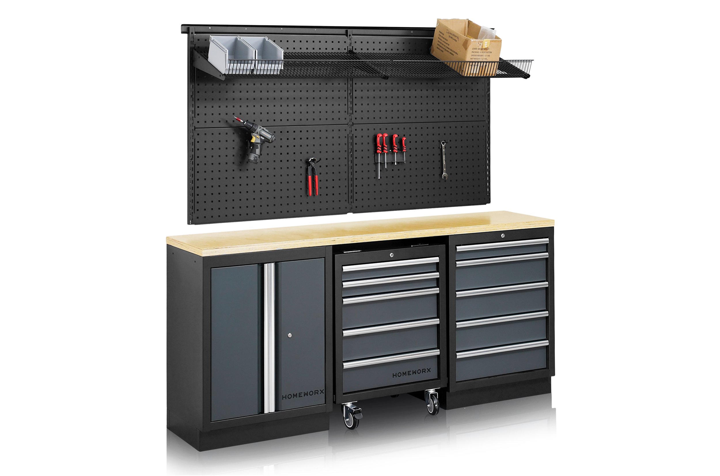 Garageinredning Homeworx Panel Komplett 2