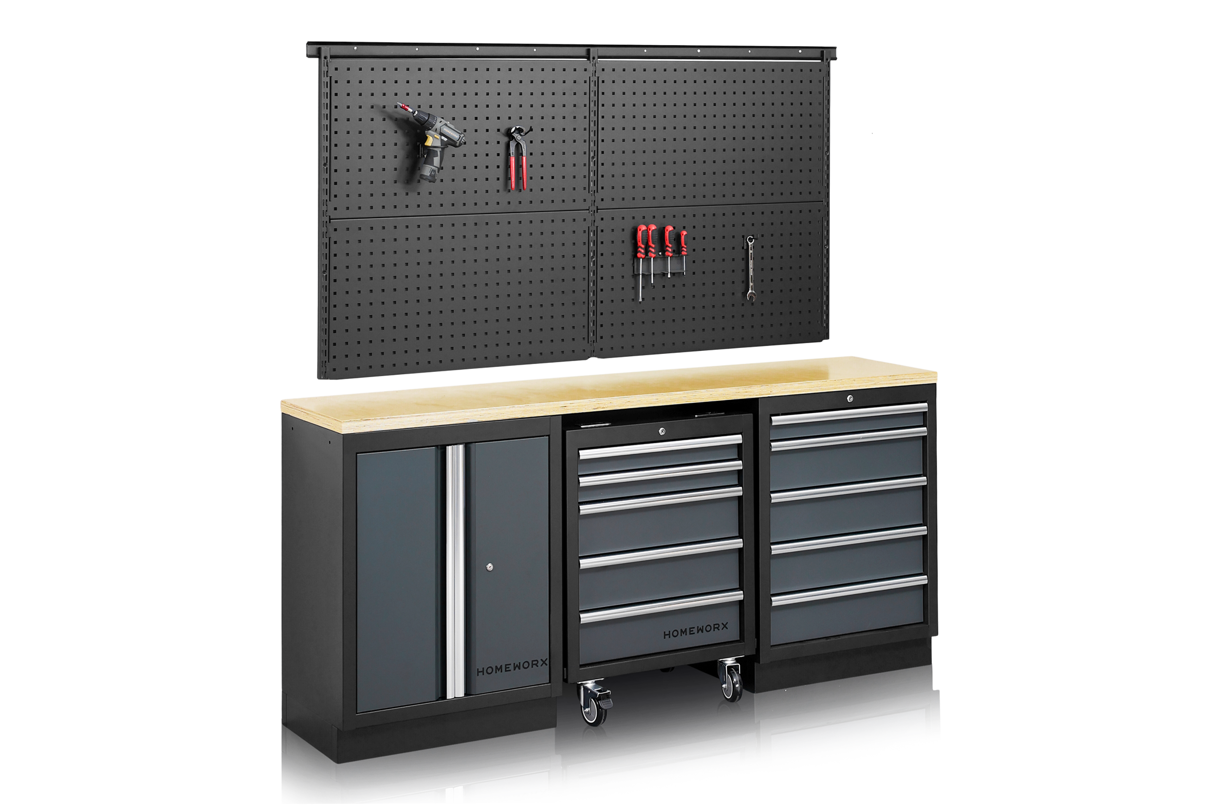 Garageinredning Homeworx Panel Komplett 3
