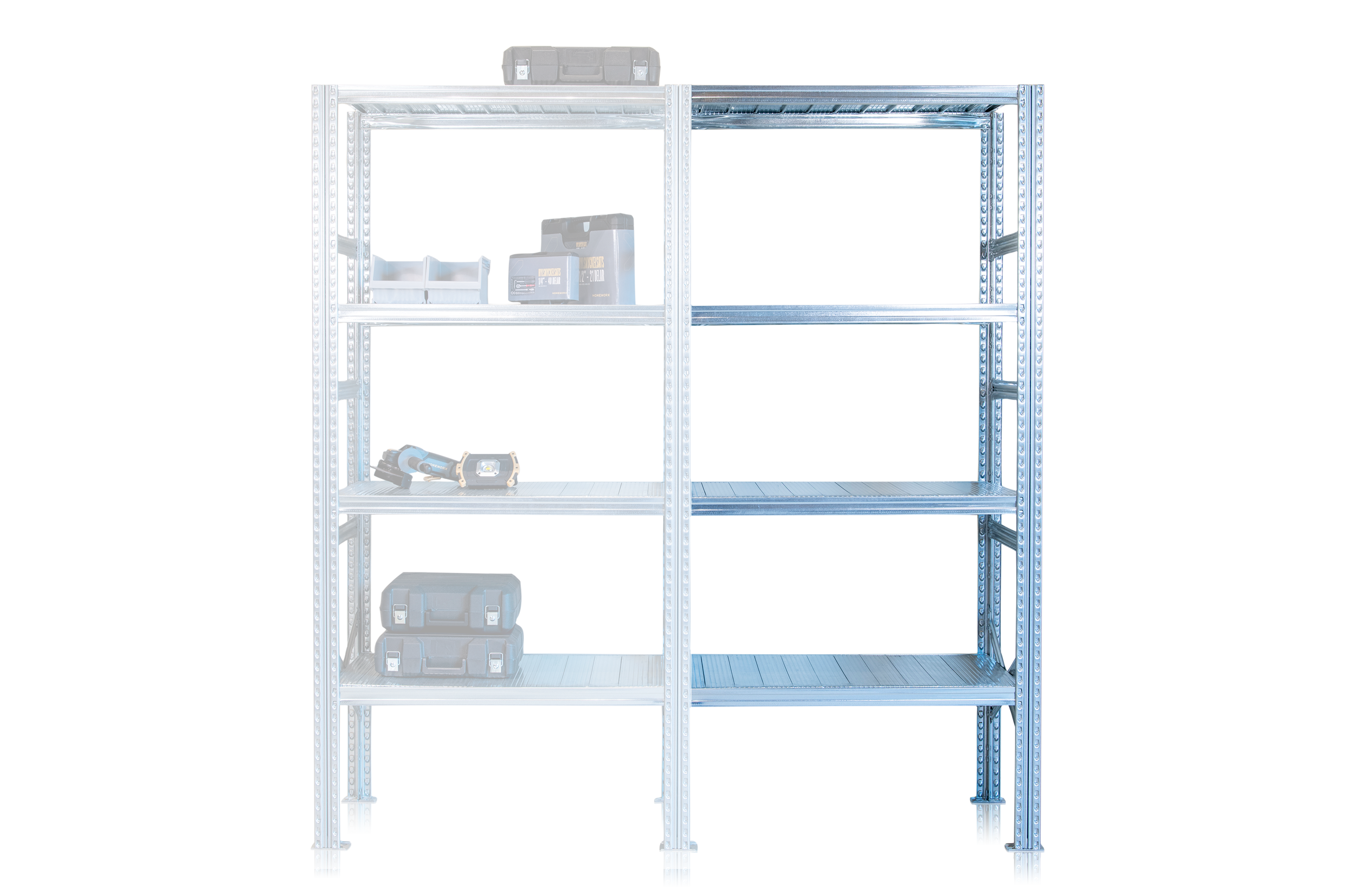 Hyllsystem påbyggnad 1972x900x500 mm