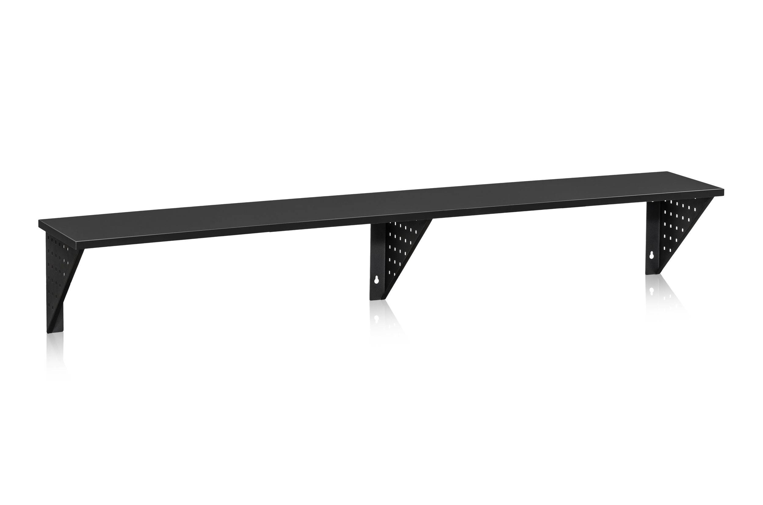 Sittbänk Vägghängd 2000 mm Svart