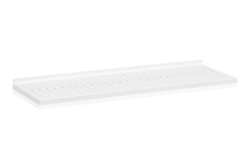 Plåthyllplan Perforerat 900x300 mm Vit