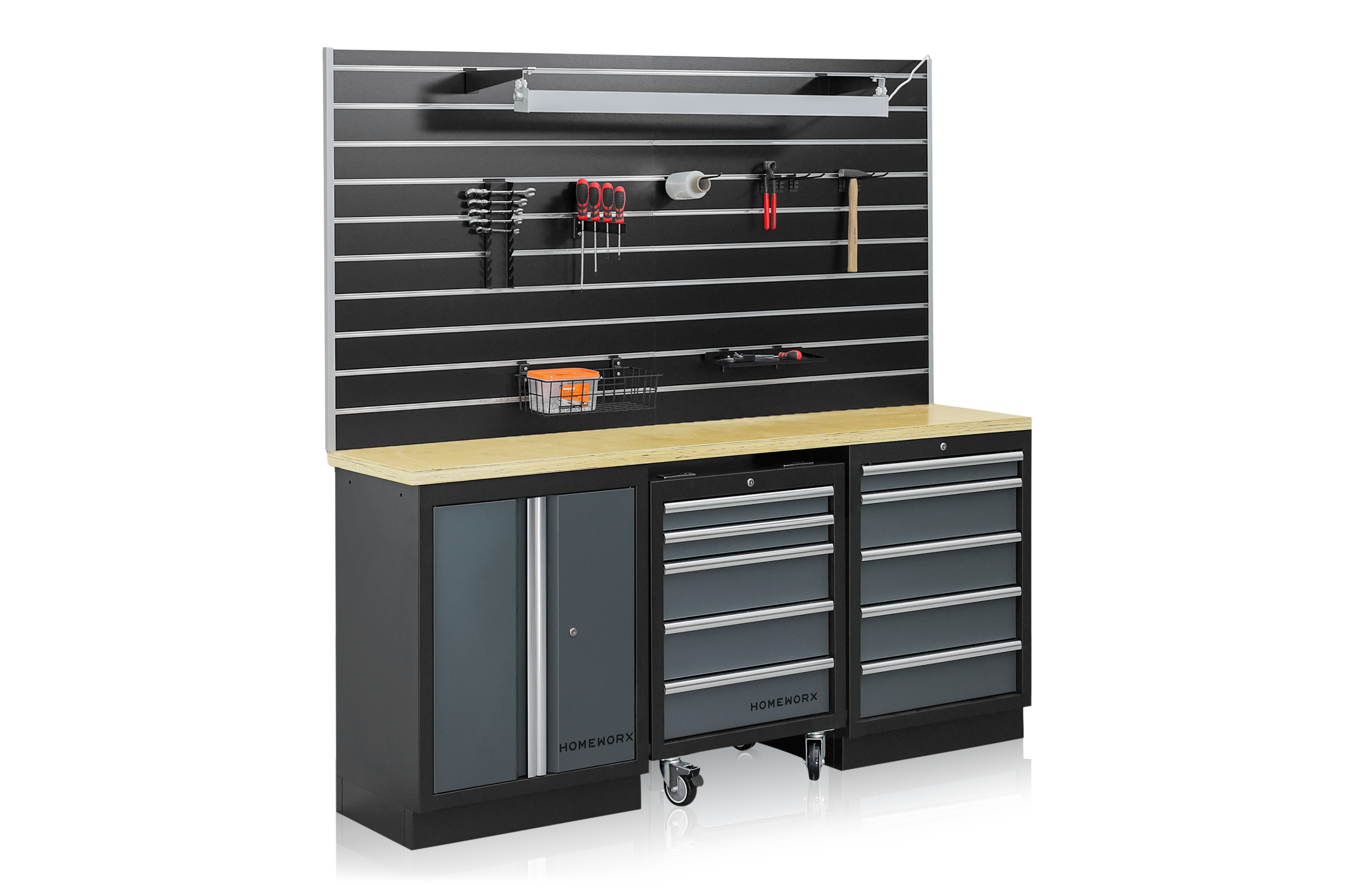 Garageinredning Homeworx Spårpanel Komplett 1