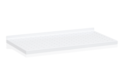 Plåthyllplan Perforerat 600x300 mm Vit