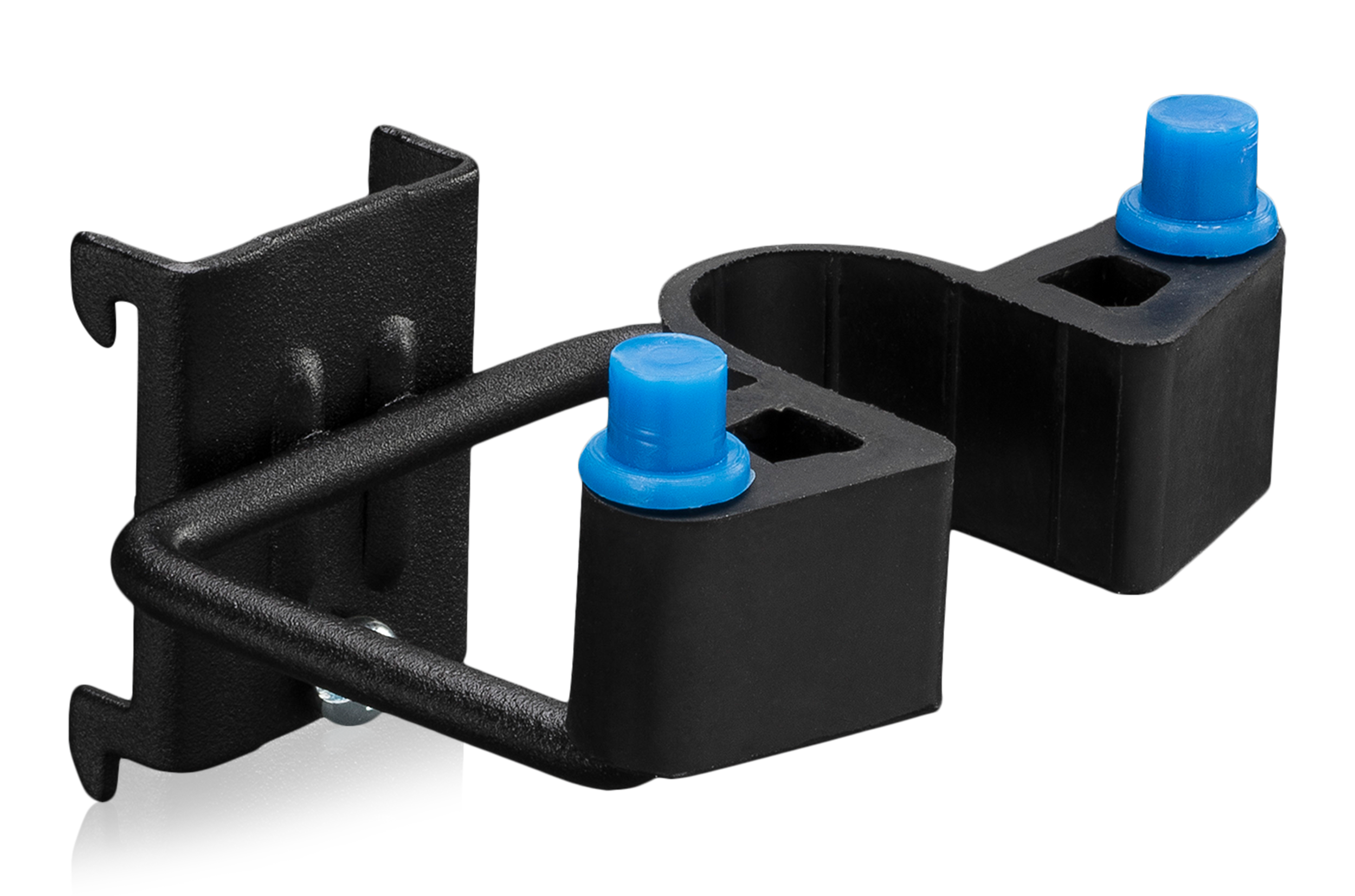 Dubbelkrok Gummiklämma 25x40 mm 5-Pack Svart