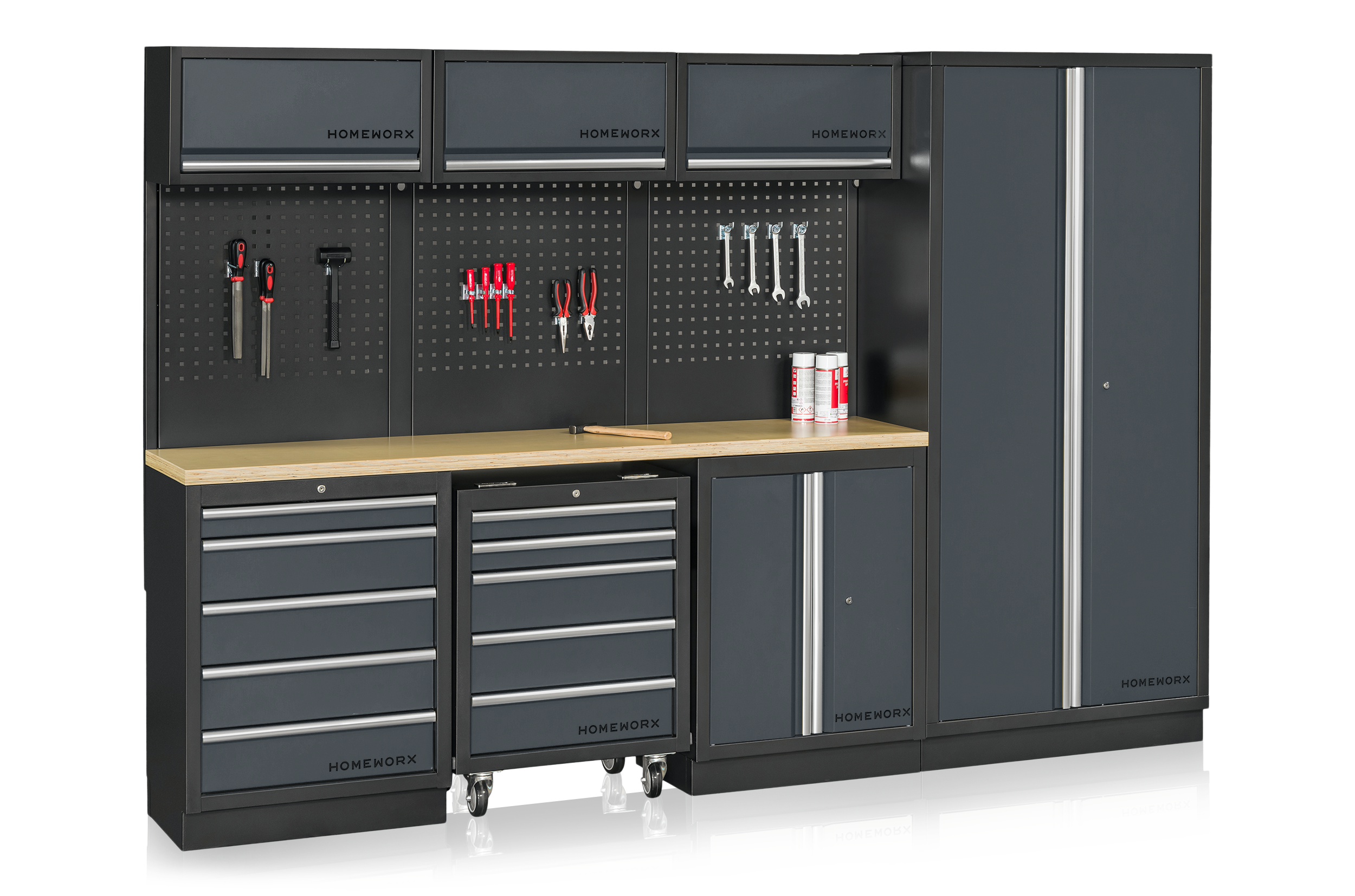 Garageinredning Homeworx Deluxe Grey