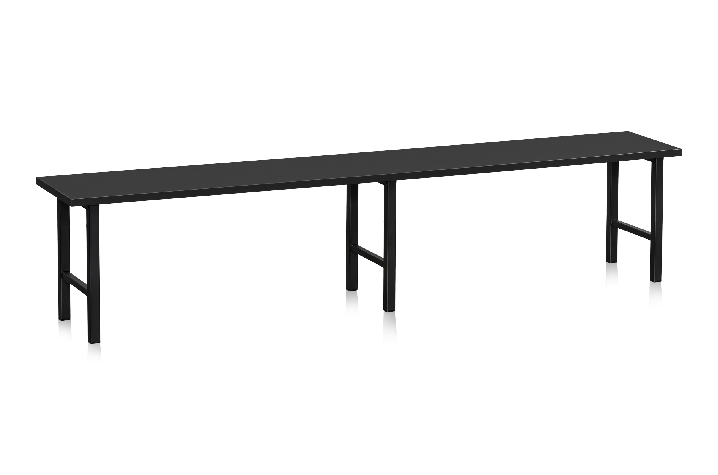 Sittbänk 2000 mm Svart